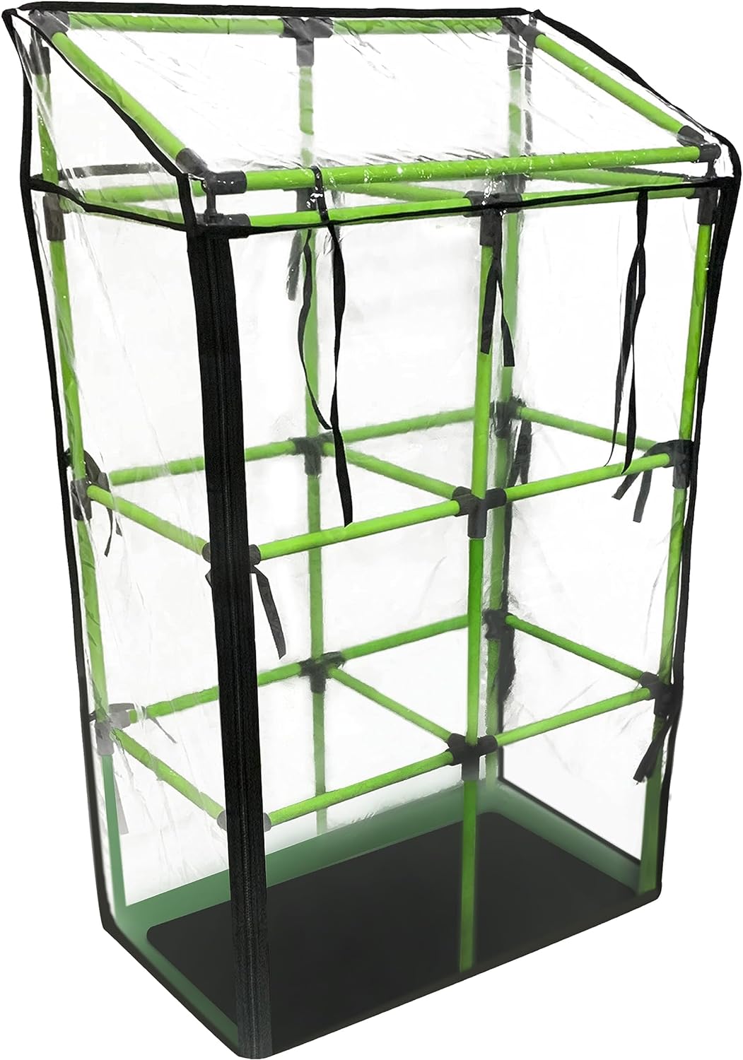 Bio Green JGL-C Greenhouse Compatible with City Jungle Trellis and Heidelberg – Outdoor and Indoor 2 Zippers – Protection Plant Covers – Transparent Design