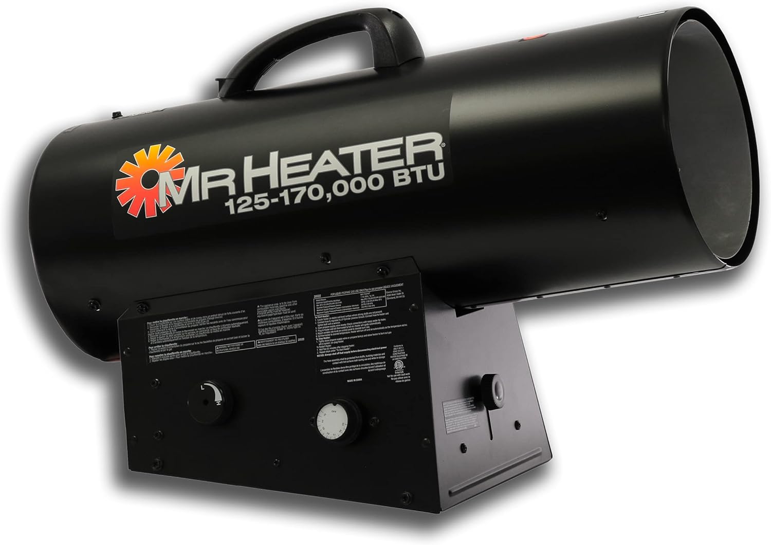 Mr. Heater F271400 MH170QFAVT Forced Air Propane Heater,Black,Medium