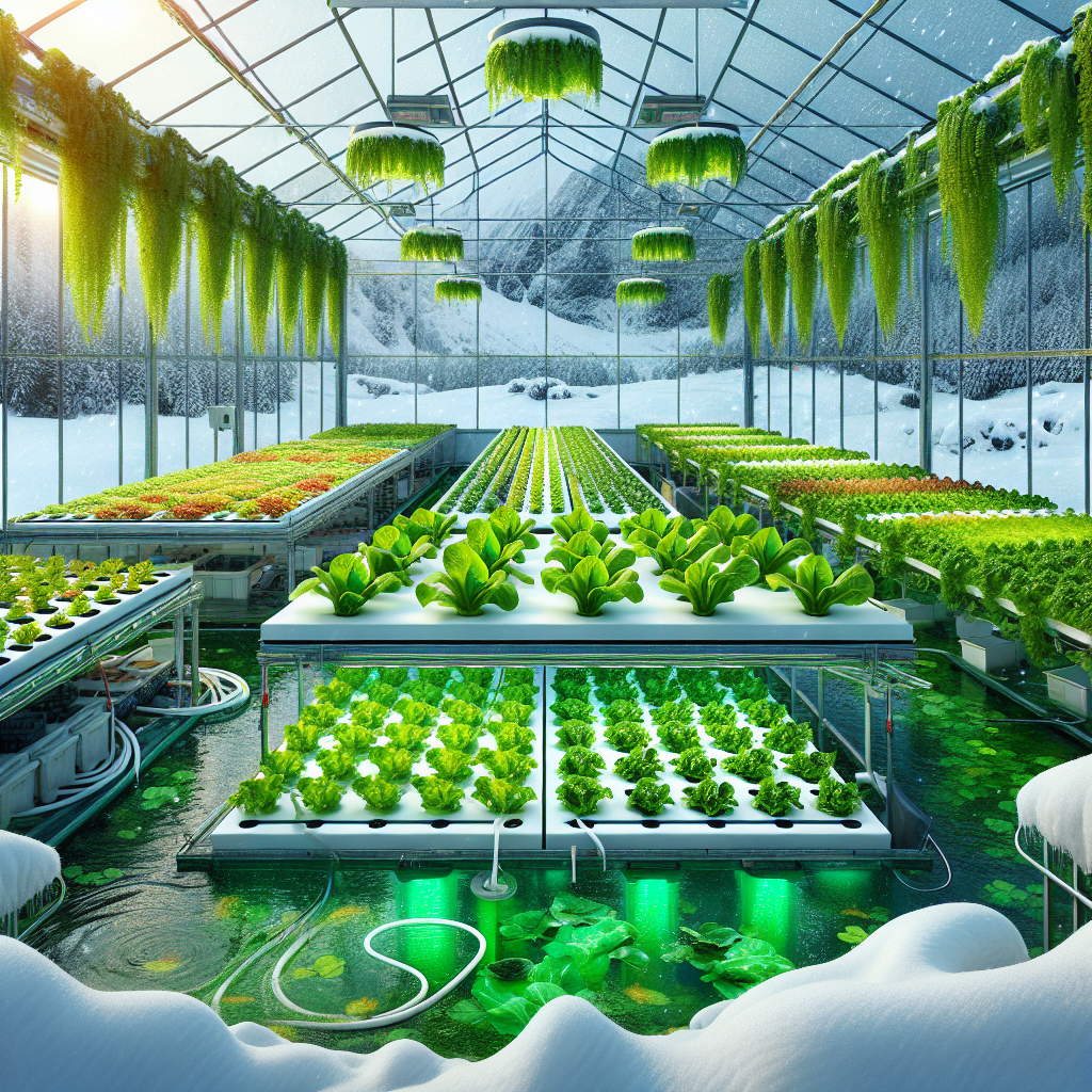 Hydroponic And Aquaponic Systems In Winter Greenhouses