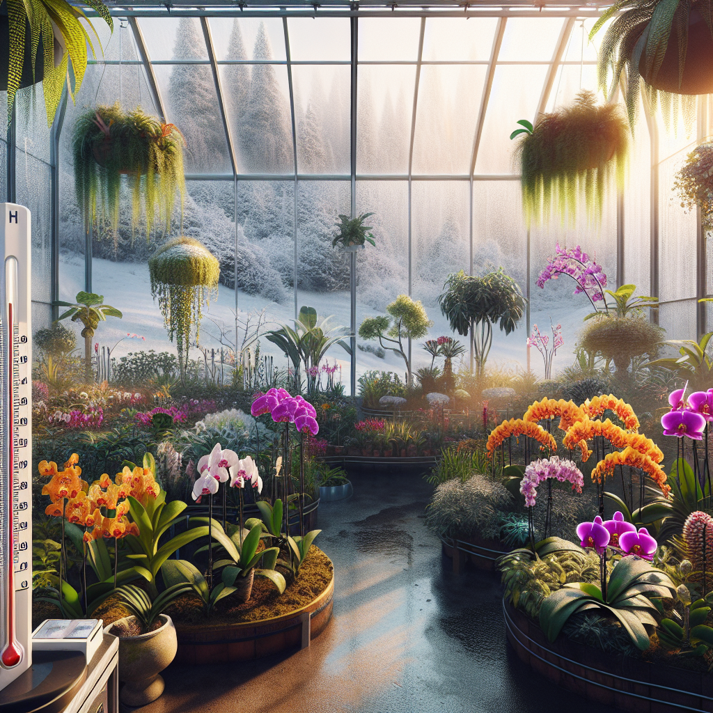 Raising Orchids And Tropical Plants In A Greenhouse During Winter