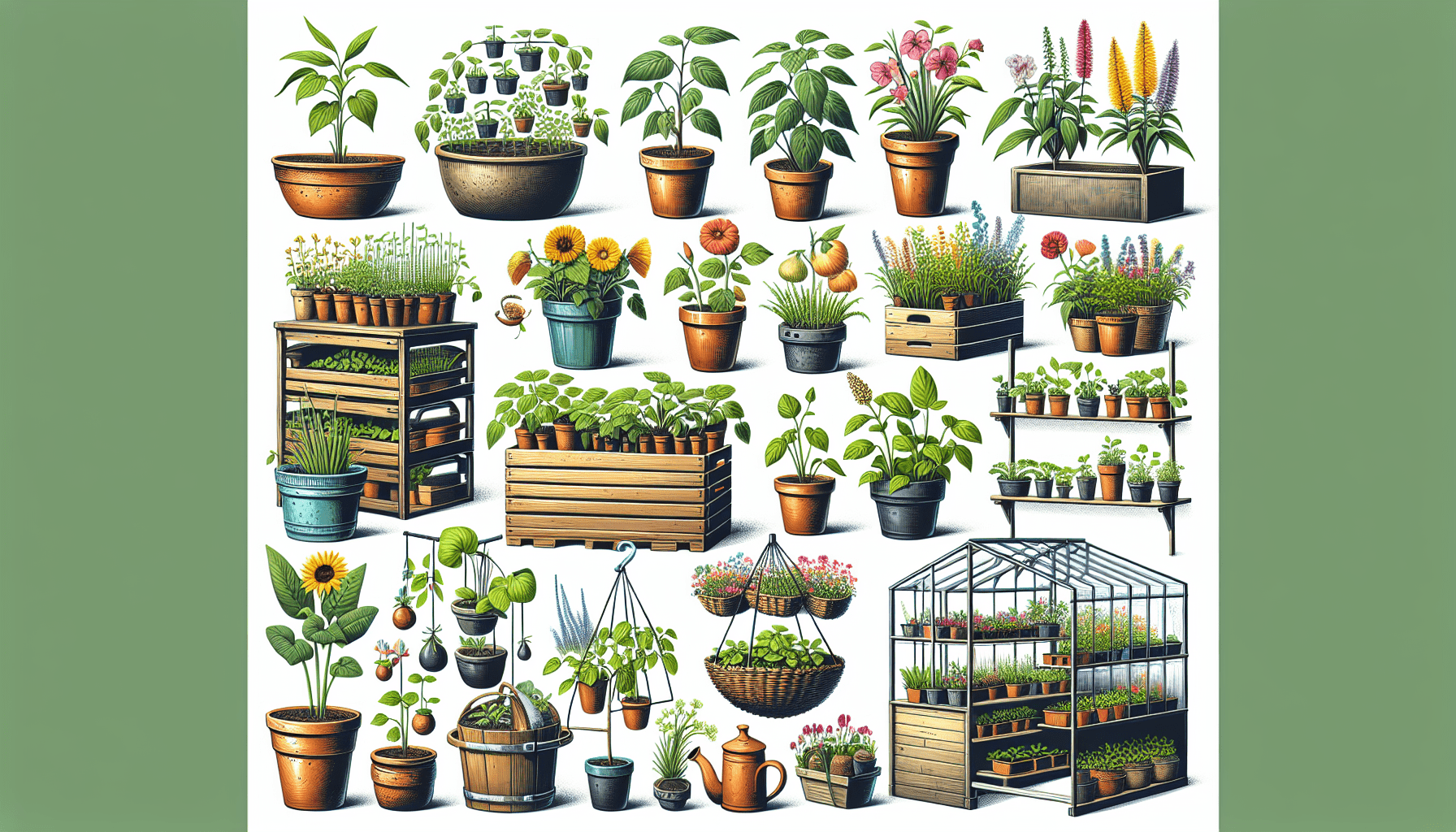Choosing the Best Containers for Greenhouse Gardening